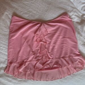 Pink Ruffled Skirt